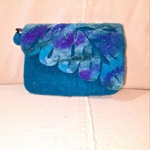 Euberah Wool Clutch, Zipper Bag